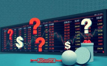 Odds market showing fluctuating bets on political future with symbols of uncertainty and change