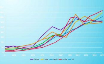 Graph illustrating fluctuating betting odds for Trump's potential third presidential term and key political figures in 2028.