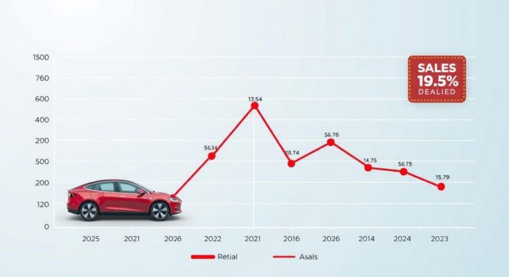 Vânzări Tesla în scădere, competiție crescută pe piața auto, lipsă de loialitate în statele cu voturi democrate.