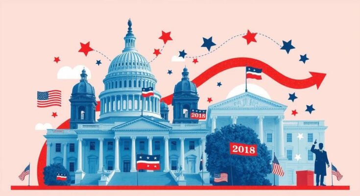 Символичен политически колаж на 2024, включващ неживотински елементи като сгради и графики.