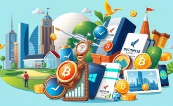 A vibrant business-themed collage showcasing diverse revenue streams like buildings, products and financial ventures.