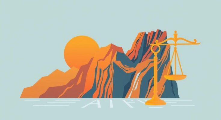 Propunere de reducere a fondurilor federale pentru California, reprezentată prin simboluri legislative și peisaje californiene.