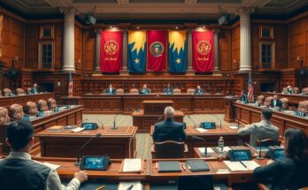 Дебаты в государственном собрании Мэна, законодатели обсуждают события шестого января.