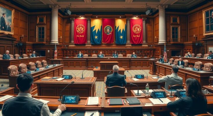 Дебаты в государственном собрании Мэна, законодатели обсуждают события шестого января.