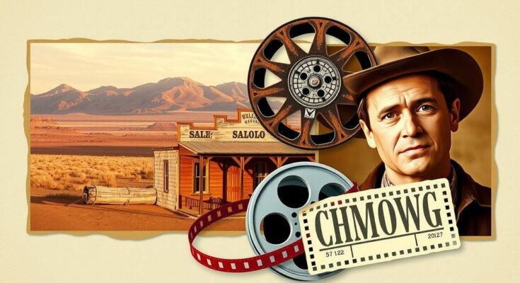 Due documentari, un western e una commedia in un collage visivo. Colori caldi e tonalità vintage accompagnano il tema.