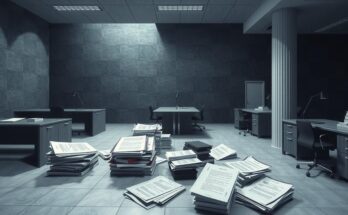 Визуализация очистки кадров в правоохранительных органах, символизирующая изменения в управлении и политике.