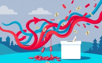 Gambaran grafis donasi miliarder untuk kampanye politik di AS.