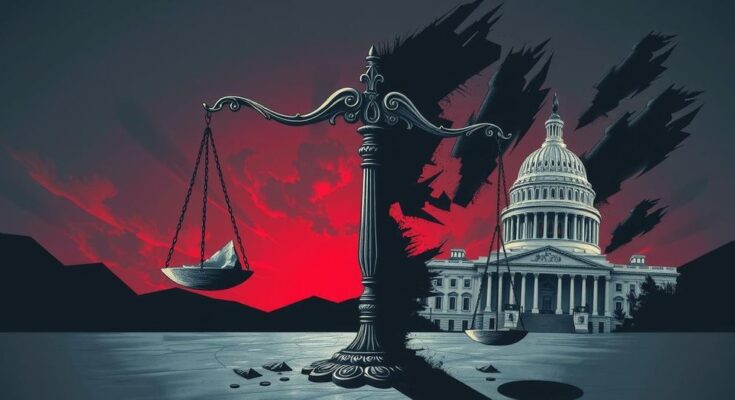 Gambaran lebih gelap tentang politik Amerika, simbol ketidakpuasan, korupsi, dan polarisasi partisan