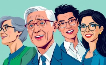 A vibrant representation of young politicians rising, symbolising generational change in leadership, with a modern colour scheme.
