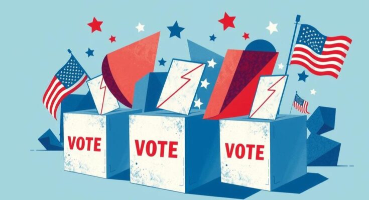 Rappresentazione simbolica del potere dell'elettorato nella politica americana