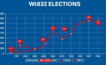 Graphique illustrant les cotes des paris politiques pour les élections de 2028.