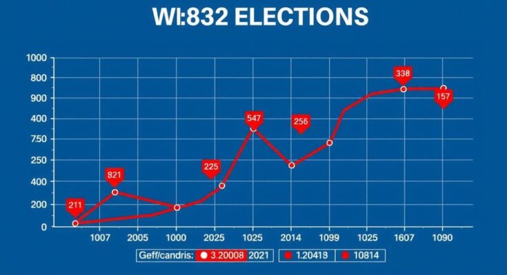 Graphique illustrant les cotes des paris politiques pour les élections de 2028.