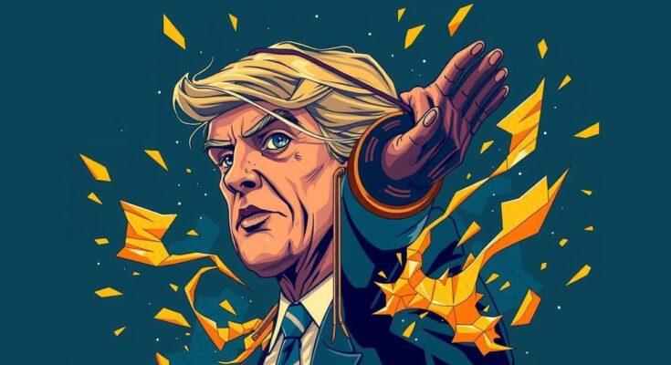 Ilustrasi pengaruh besar seorang individu terhadap pemerintah, menggambarkan kekuatan dan turbulensi.